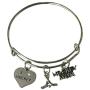 Infinity Collection Hockey Mom Charm Bracelet, Hockey Mom Jewelry for Mom
