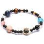 Solar System Bracelet The Eight Planets Guardian Star Earth Space Universe Galaxy Gemstone Beads Bracelet