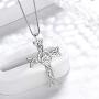 Aurora Tears 925 Sterling Silver Celtic Knot Cross Irish Jewelry Women Men Celtick Jesus Cross Religious Necklace/Earring 18k Gold/Black Gun Plated Infinity Celtic Cross Irish Knot Jewellery