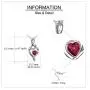 UCADRIT Heart Necklace with Simulated Birthstone 925 Sterling Silver I Love You to The Moon and Back Valentines Day Jewelry Gifts for Women Couple