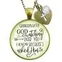Gutsy Goodness Granddaughter Necklace He is Watching Over You Jewelry Gift from Grandma Grandpa