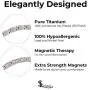 Elegant Titanium Magnetic Therapy Necklace Pain Relief for Neck Arthritis Migraine Headaches Shoulders And Back (Czech Stone Silver), Womens - Width: .25in Elegant Titanium Magnetic Therapy Necklace Pain Relief for Neck Arthritis Migraine Headaches Shoulders And Back (Czech Stone Silver), Womens - Width: .25in