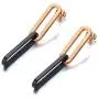 Hyperbole Stainless Steel Rose Gold Geometric Big Chain & Link Earrings Bohemia Style Creative Jewelry For Women Hyperbole Stainless Steel Rose Gold Geometric Big Chain & Link Earrings Bohemia Style Creative Jewelry For Women