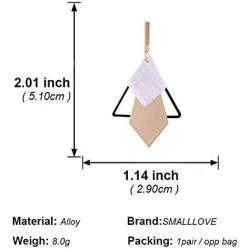 ONLYJUMP Geometric Triangle Earring Metal Simple Drop Dangle Earring Plating Gold Black Bohemian Dangling Costume Earring For Women Girl Bar Party Fashion Jewelry
