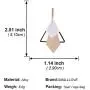 ONLYJUMP Geometric Triangle Earring Metal Simple Drop Dangle Earring Plating Gold Black Bohemian Dangling Costume Earring For Women Girl Bar Party Fashion Jewelry