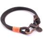 Mens Wide Craftman Leather Bracelet Handcrafted in USA - Dark Brown