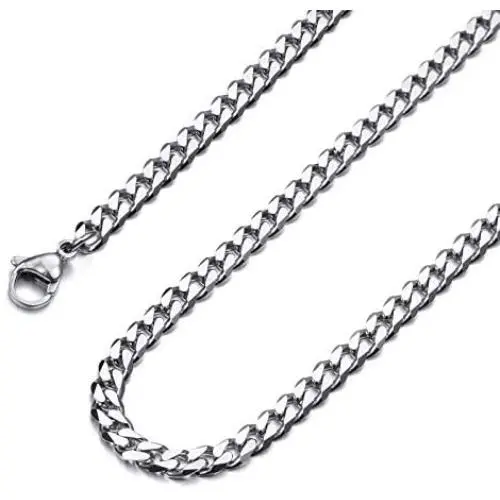 INBLUE Curb Chain Necklace for Men Women Boy Water Resistent 316L Stainless Steel Big Thick Hip Hop Chunky Cuban Link Chains Plated Finish Jewelry Gifts INBLUE Curb Chain Necklace for Men Women Boy Water Resistent 316L Stainless Steel Big Thick Hip Hop Chunky Cuban Link Chains Plated Finish Jewelry Gifts