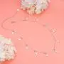 Sterling Silver Jewelry Lightning Bolt Choker Necklace Pendant Disc Chain Statement Necklace For Women Girls 13+3 inches