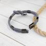 globi Paracord Braided Rope Bracelet for Men Women | Lightweight Nautical Unisex Cuff Bracelet with Stainless Steel Magnetic Clasp
