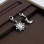 CENWA Sun and Moon Zipper Pull Purse Charm Sun and Moon Clip On Charms Zipper Pull Couples Jewelry Gift for Boyfriend Girlfriend