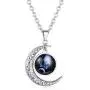 INRENG Stainless Steel Crescent Moon 12 Constellation Zodiac Sign Luminous Pendant Necklace Glow in The Dark INRENG Stainless Steel Crescent Moon 12 Constellation Zodiac Sign Luminous Pendant Necklace Glow in The Dark