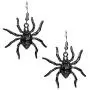 yiwushidaili Vintage Gothic Spider Earrings Necklace Set Punk Style Black Spider Insect Animal Chain Pendant Necklace Dangle Earrings Halloween Party Spider Jewelry for Men Women