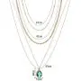 Eseres Girls Layered Necklace Teardrop Pendant Rhinestone Chokers Eseres Girls Layered Necklace Teardrop Pendant Rhinestone Chokers