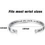 WingLoveLemonmini Inspiring Stainless Steel Cuff Bracelet Carved Spell Cuff Bracelet Friendship Bracelet Personalized Christmas Gift Friendship Gift Inspirational Gift for Women for girls for boy
