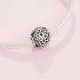 Pandora Jewelry Openwork Flower Sterling Silver Charm