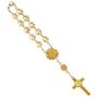 Joctly Rosary Cross Bead Bracelet Crucifix Coin Bracelet