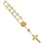 Joctly Rosary Cross Bead Bracelet Crucifix Coin Bracelet