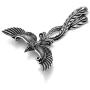 Xusamss Punk Titanium Steel Animal Phoenix Pendant Necklace,24inches Chain