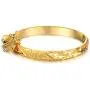 COCO Park New Children Jewelry 18k Gold Plated Cuff Bracelet Heart Bell Charm Pendant Bangle 5 3/8 Inch COCO Park New Children Jewelry 18k Gold Plated Cuff Bracelet Heart Bell Charm Pendant Bangle 5 3/8 Inch