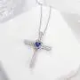 Sterling Silver Love Heart Necklace for Her Birthday Gifts March Birthstone Aquamarine Jewelry Ruby Peridot Blue Sapphire Pink Tourmaline Necklace Sterling Silver Love Heart Necklace for Her Birthday Gifts March Birthstone Aquamarine Jewelry Ruby Peridot Blue Sapphire Pink Tourmaline Necklace