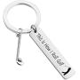 Golfer Gift Golfer Keychain This is How I Roll Golf Birthday Gift for Uncle Father Grandpa Retirement Jewelry Golf Keychain Golf Player Gift (roll golf KR)