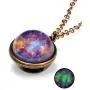 XUN Zhe Fashion Universe Galaxy Nebula Space Cosmos Glass Ball Pendant Necklace Nebula Double Sided Pendant Outer Space Necklace Jewelry for Women Teen Girls XUN Zhe Fashion Universe Galaxy Nebula Space Cosmos Glass Ball Pendant Necklace Nebula Double Sided Pendant Outer Space Necklace Jewelry for Women Teen Girls