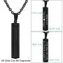 Personalized Custom Pendant Cuboid Stainless Steel Bar Pendant Necklace for Gift Personalized Custom Pendant Cuboid Stainless Steel Bar Pendant Necklace for Gift