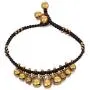TOMLEE Beaded Rope Anklet Boho Handmade Wax Rope Braided Ankle Bracelet, Nepal Stone Charm Anklets TOMLEE Beaded Rope Anklet Boho Handmade Wax Rope Braided Ankle Bracelet, Nepal Stone Charm Anklets