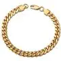 PY BLING 14K/18K Golden Plated Solid Curb Miami Cuban Link Chain Stainless Steel 4mm-8mm Diamond Cut Necklace or Bracelet for Men and Women 7-30 Inches (18k-8mm,8)