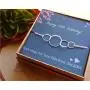 EFYTAL 40th Birthday Gifts for Women, Sterling Silver Four Circle Bracelet for Her, 4 Decade Jewelry 40 Years Old EFYTAL 40th Birthday Gifts for Women, Sterling Silver Four Circle Bracelet for Her, 4 Decade Jewelry 40 Years Old