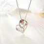 Klurent Rose Flower Necklace Gift for Women Rose Jewelry for Teen Girls Flower Necklaces Birthday Gift Anniversary for Wife Mom Daughter Girlfriend with Gift Box