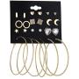 51 Pairs Earrings Set Hoop Earrings Set Earrings for Women Small Hypoallergenic Dangle Drop Statement Earring Set Jewelry Set