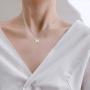 TANGPOET Star Necklace for Women S925 Sterling Silver Crystal Pendant Necklaces Star Jewelry for Teens Girls Mom Daughter