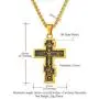 U7 Vintage Crucifix Pendant Christian Jewelry Vintage Black Plated/Stainless Steel/18K Gold Plated Orthodox Cross Catholic Necklace U7 Vintage Crucifix Pendant Christian Jewelry Vintage Black Plated/Stainless Steel/18K Gold Plated Orthodox Cross Catholic Necklace