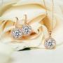 A+O Gift for Mom, Mother in Law - Necklace and Earrings Jewelry Set in Silver, Gold or Rose Gold