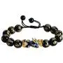 Handmade Carved Mantra Stone Pi Xiu Feng Shui Black Obsidian Wealth Lucky Bracelet for Women Men Adjustable 14K Gold Plated Braided Rope Amulet Bracelet Protection Jewelry Handmade Carved Mantra Stone Pi Xiu Feng Shui Black Obsidian Wealth Lucky Bracelet for Women Men Adjustable 14K Gold Plated Braided Rope Amulet Bracelet Protection Jewelry