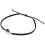 AeraVida Balance of Yin and Yang .925 Sterling Silver Cotton Rope Adjustable Wrist Pull Bracelet AeraVida Balance of Yin and Yang .925 Sterling Silver Cotton Rope Adjustable Wrist Pull Bracelet