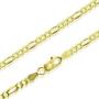 Michael Zweig 925 Sterling Silver Necklace for Women - Sterling Silver Figaro Chain Necklace | 2.95 mm Thickness with Spring Ring, Italy Tag