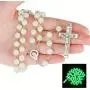 Pingyongchang Glow in The Dark Rosary Luminous Necklace Glow in The Dark Cross Y Necklaces Catholic Round Beads Religious Jesus Crucifix Rosary Chains for Women Girls Men Boy Pingyongchang Glow in The Dark Rosary Luminous Necklace Glow in The Dark Cross Y Necklaces Catholic Round Beads Religious Jesus Crucifix Rosary Chains for Women Girls Men Boy