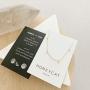HONEYCAT Tiny Charms Droplet Necklace in Gold, Rose Gold, or Silver | Minimalist, Delicate Jewelry