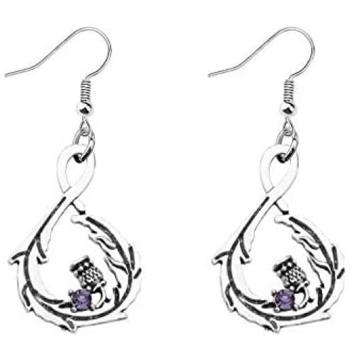 CENWA Outlander Inspired Earrings Scottish Thistle Drop Earrings Sassenach Scottish Outlander Gift Scottish Brooch