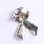 Breast Cancer Awareness Brooch for Women Black Scarf Ribbon Lapel Pin Rhinestone Brooches for Girls Jewelry … (Pink)