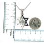 Star of David and Tree of Life Necklace, 18'' chain, Pure 304 Stainless Non Tarnishing, Shield of David, Magen David with Etz Chaim
