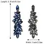 BriLove Womens Wedding Bridal Crystal Multi Marquise Filigree Flower Chandelier Clip-On Dangle Earrings BriLove Womens Wedding Bridal Crystal Multi Marquise Filigree Flower Chandelier Clip-On Dangle Earrings