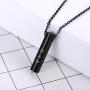 Molike Mom Dad Stainless Steel Urn Necklaces for Women Men Cremation Pendant Necklace for Memorial Ashes