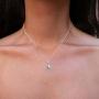 Orchid Jewelry 925 Sterling Silver Chain Pendant For Women 5.00 Ct Green Amethyst Cushion Gemstone Pendants February Birthstone Necklace Healing Crystal Anniversary Birthday Gift For Wife