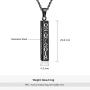 Love Jewelry Personalized Couple Stainless Steel Necklace Engraved Initial Name Vertical Bar Necklace Birthday Gift