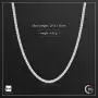 Amberta 925 Sterling Silver 2.5 mm Diamond Cut Popcorn Coreana Chain Necklace 16'' 18'' 20'' 22'' 24'' in Amberta 925 Sterling Silver 2.5 mm Diamond Cut Popcorn Coreana Chain Necklace 16'' 18'' 20'' 22'' 24'' in