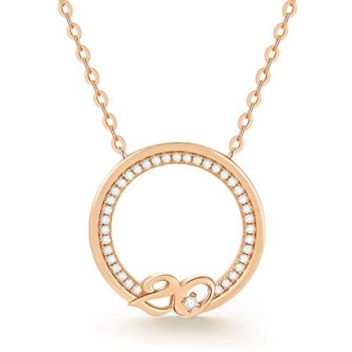 CDE 925 Sterling Silver 20th 25th 30th 35th 45th 50th 55th 60th Birthday Gift Necklace Mothers Day Jewelry Gifts for Women Wife Mom Girlfriend Wedding Anniversary