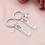 HOLLP Funny Couple Jewelry Youre My Favorite Asshole/Bitch Keychain Set Anniversary Couple Gift for Lovers